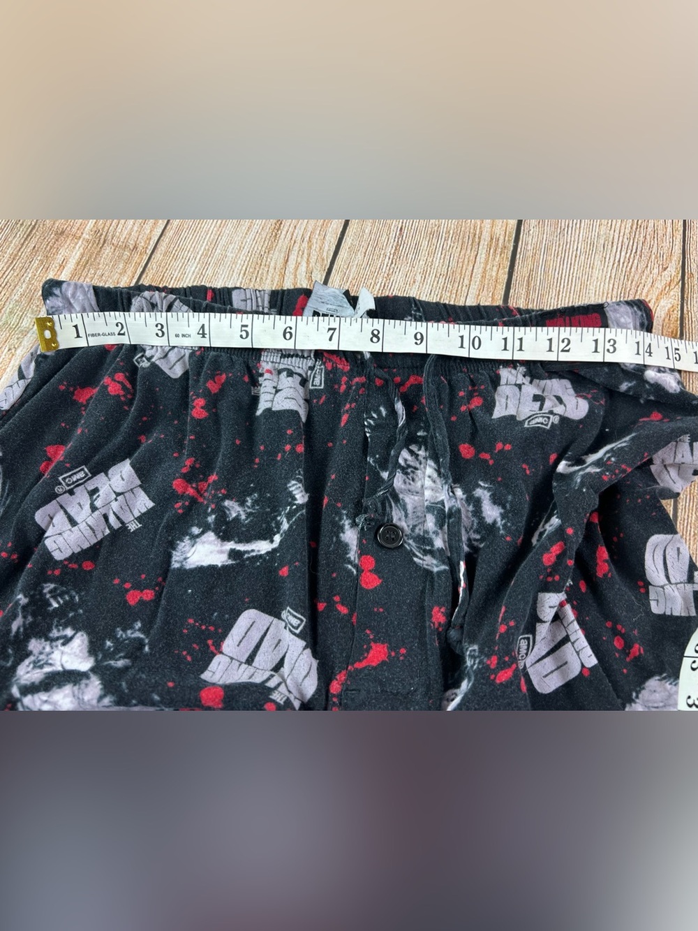 AMC The Walking Dead Zombie Pajama Lounge Sleep Pants Size Medium 2014 - Picture 8 of 9